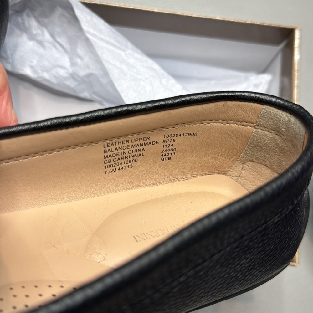 Giani Bernini Women's Carinna Memory Foam Slip on Drivers Black Leather - Picture 10 of 11
